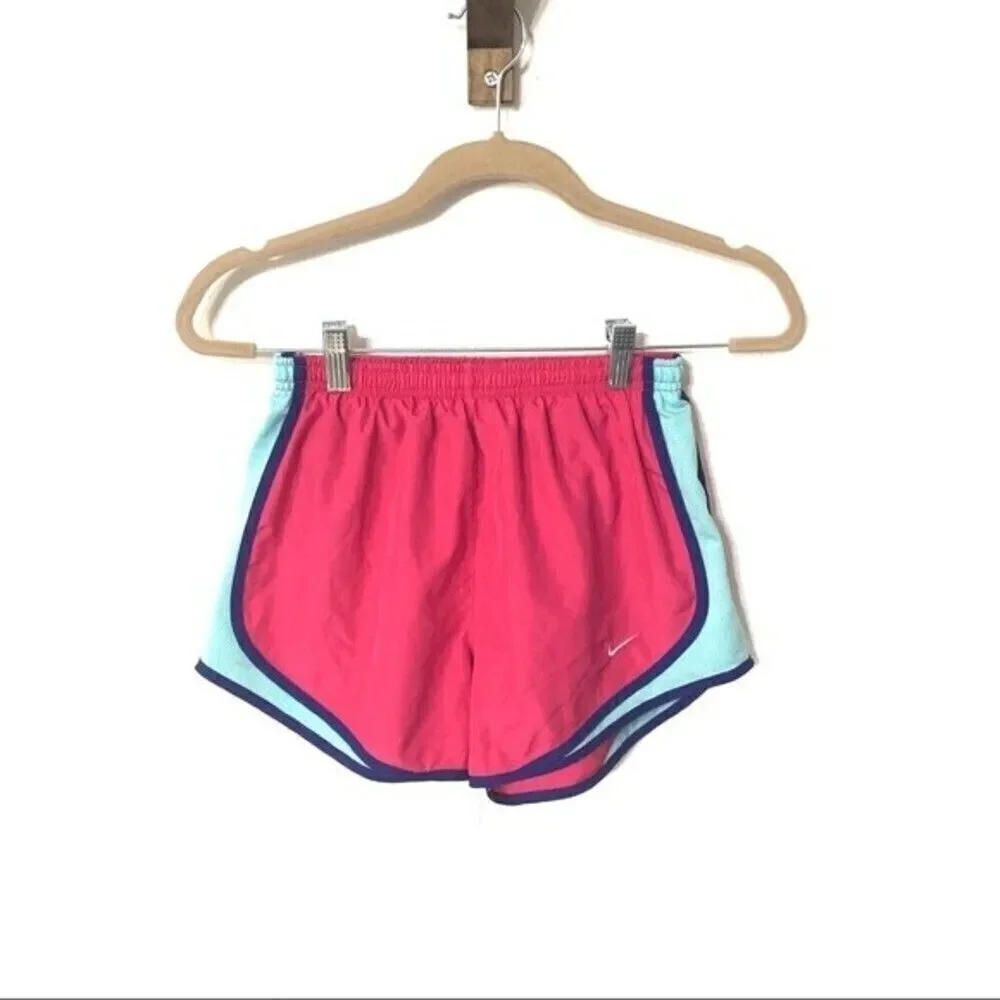 NIKE shorts womens dri fit lined hot pink athletic shorts small